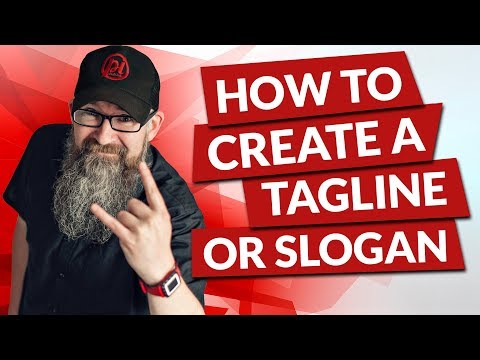 How to create a tagline or slogan