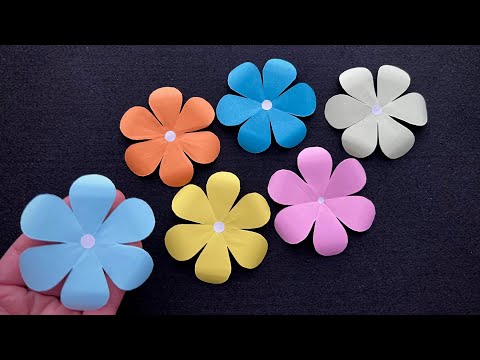Blume basteln mit Papier-Blume als Geschenk selber machen 🌸 DIY -how to make beautiful paper flowers