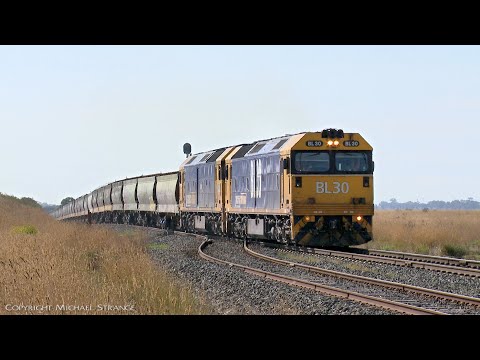 7731V Pacific National Grain Train With BL30 & G540 (14/3/2022) - PoathTV Australian Railways