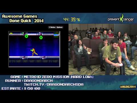 [AGDQ 2014] Metroid Zero Mission Speedrun by Dragondarch (Audio Delay Fix)