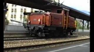 preview picture of video 'SBB-Bahnhof Sargans  -  Züge in Sargans'