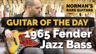 Video thumbnail for Guitar of the Day: 1965 Fender Jazz Bass | Norman's Rare Guitars by Normans Rare Guitars