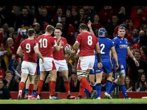 Josh Adams crashes over to secure his hat-trick | Guinness Six Nations 2020