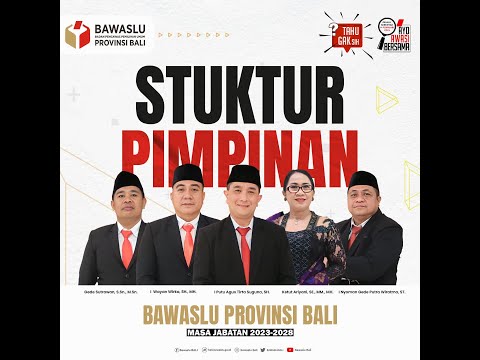 Profil Pimpinan Bawaslu Provinsi Bali Periode 2023 - 2028