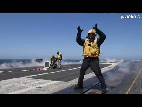 Kapal Induk Super Canggih!! Proses Lepas Landas Jet tempur di Atas kapal