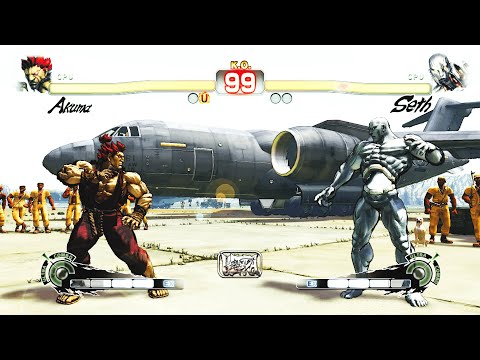 Akuma vs Seth (Hardest) Street Fighter 4.