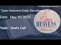 Open Heavens Daily Devotional May 10 2025