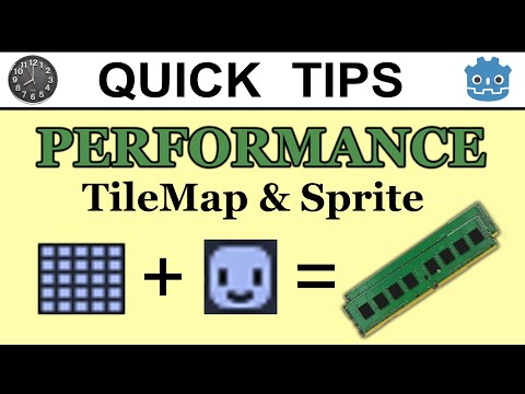 Godot Engine 3.x - Quick Tips || Tilemap - optimize performance via Sprite replacement