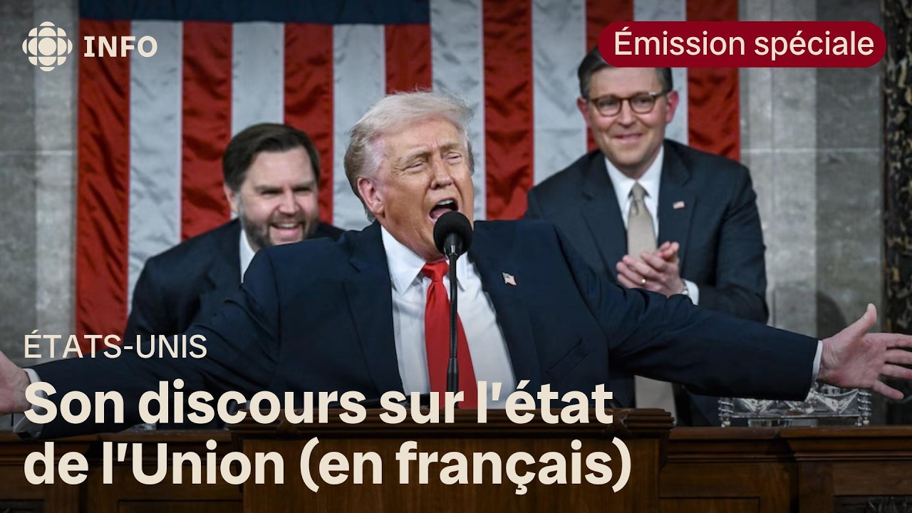 Discours de Donald Trump sur l'état de l'Union aux États-Unis : notre émission spéciale en direct