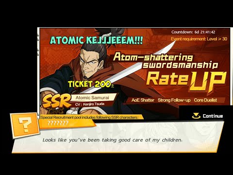 Gacha Atomic Kejem!!! Rate UP? TICKET 200± || One Punchaman The Strongestman