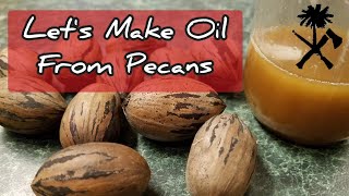 Pressing Your Own Pecan Oil at Home using an Oil Press/ Expeller