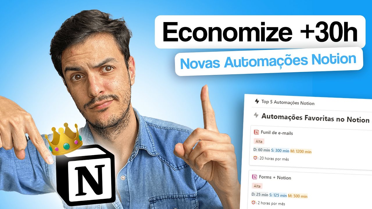 ECONOMIZE 30h POR MÊS! | Novas automações INSANAS do Notion
