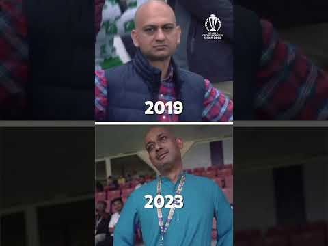 Same batter. Same opposition. Same reactions 👀 #cwc23  #cricket  #ausvpak