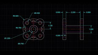 Auxiliary Support AutoCad exercise | AUTOCAD beginners tutorials