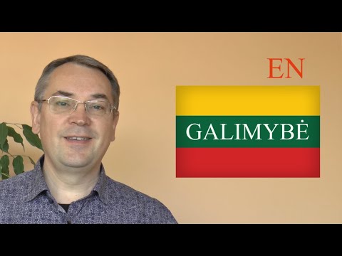 LITHUANIAN LESSON 156 - OPPORTUNITY, POSSIBILITY, CHANCE - GALIMYBĖ