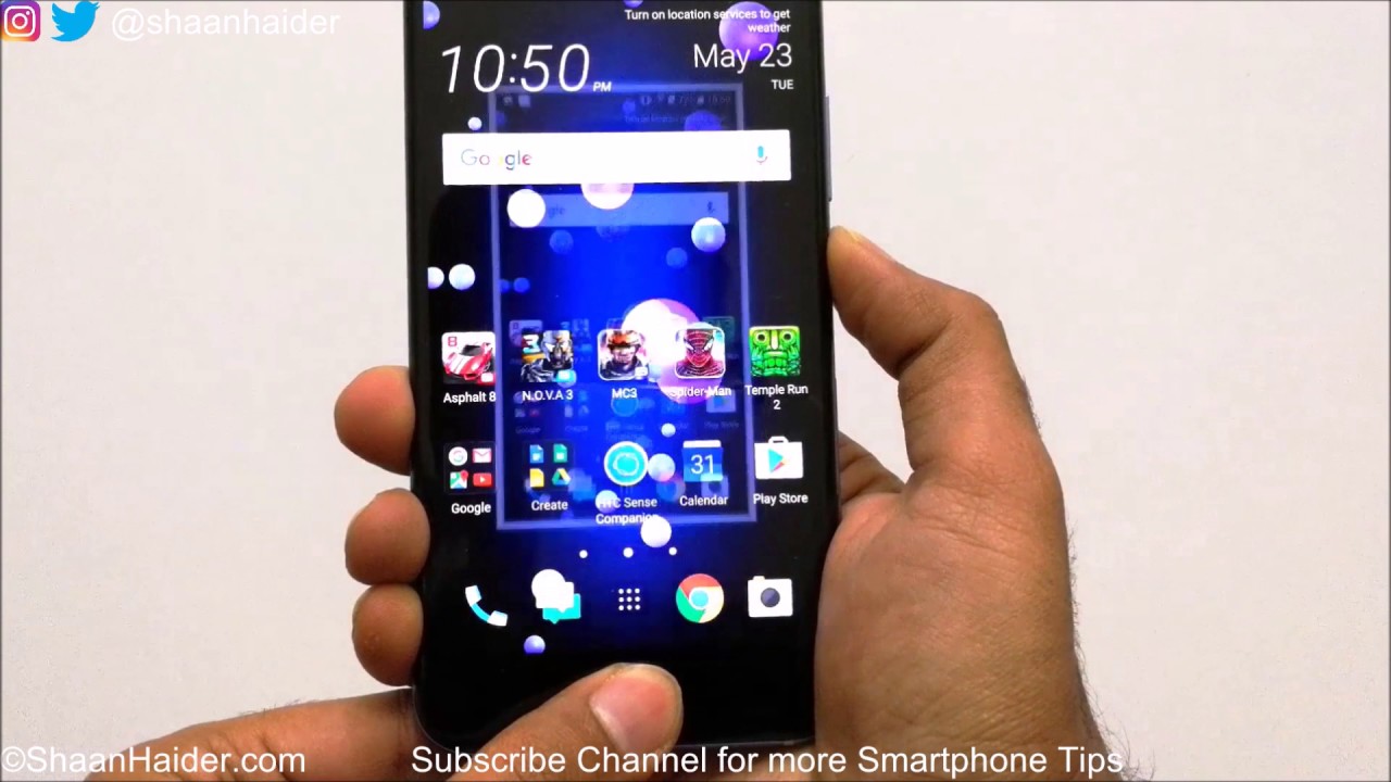 HTC U11 - How to Take Screenshot ( Four Methods )