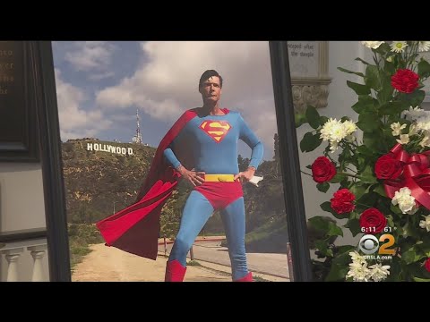 Memorial Service Held For 'Hollywood Superman' Christopher Dennis