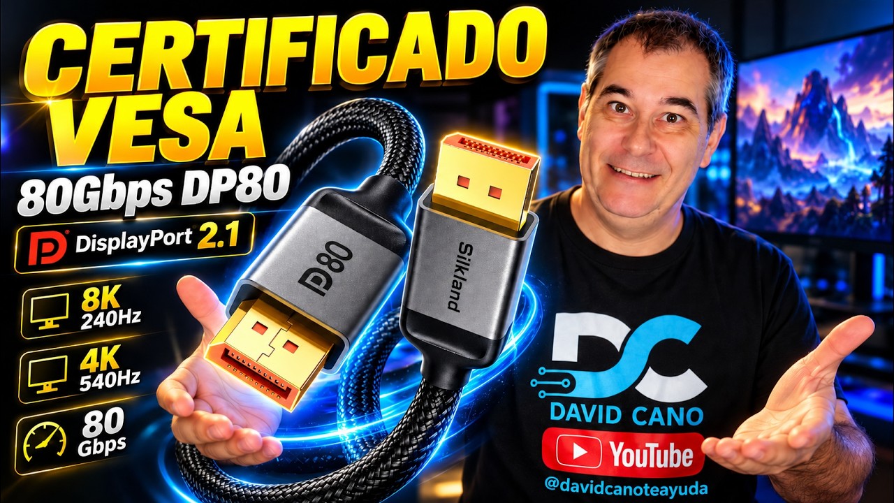 Sin Este Cable Silkland DP80 no le Sacas el Máximo a tu Monitor (DisplayPort 2.1)