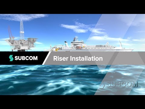 SubCom - Oil & Gas Platform Riser Cable Install - Undersea Fiber Optic System