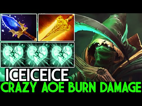 ICEICEICE [Necrophos] Crazy AOE Burn Damage Radiance + Scepter Dota 2