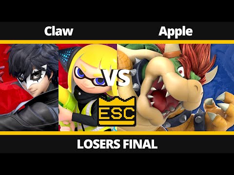 ESC 38 - Losers Final - Claw (Joker, Inkling) Vs. Apple (Bowser) - SSBU Local UK Tournament
