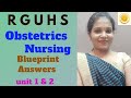 Obstetrics Nursing Blueprint Answers unit 1 & 2
