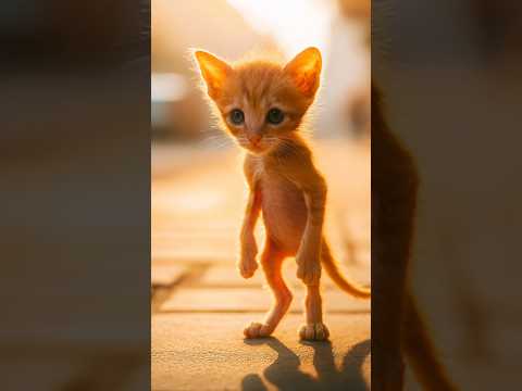 Meow meow sad song, poor skinny cat story 💪🐱 Cat Who Transformed at the Gym