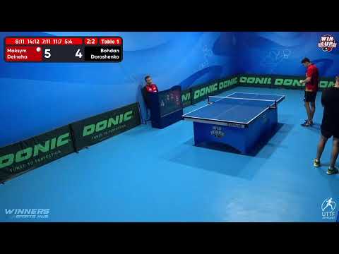 13:00 Maksym Deineha 2 - 3 Bohdan Doroshenko West 1 WIN CUP 01.11.2022 | TABLE TENNIS WINCUP