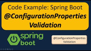 Download the video "Spring Boot @ConfigurationProperties: Property Validation Example"