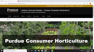 Purdue Extension Consumer Hort Rescources