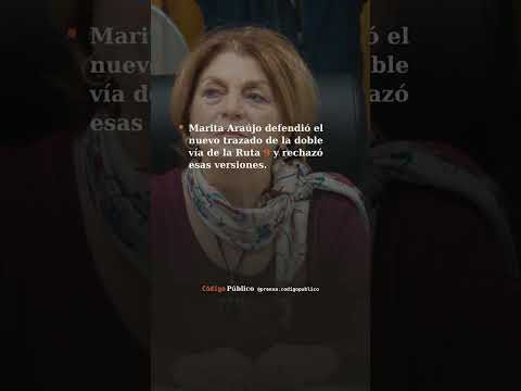 Araújo defiende el nuevo trazado de la Ruta 9 y asegura que Gregorio Aznárez no se quedará sin es...