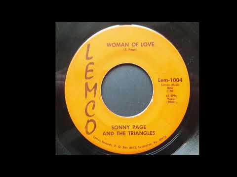 Sonny Page and the Triangles - Woman of Love - LEMCO - 1966 - nice country ballad