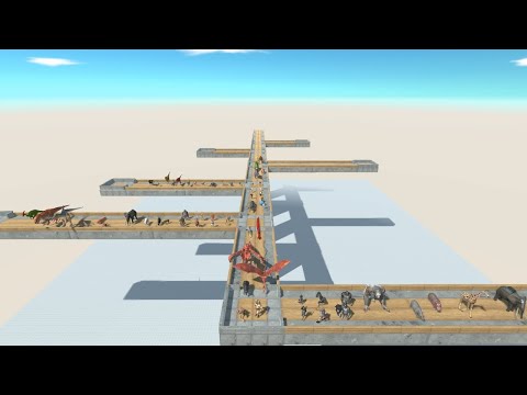 GUNS UPDATE and HERBIVORE DINOSAURS vs Faction Teams from ALL UNITS Animal Revolt Battle Simulator