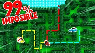 NADIE ESCAPA DE ESTE LABERINTO 99% IMPOSIBLE 😂 MINECRAFT ESCONDITE LABERINTO TROLL 😆c/ Rius Sparta