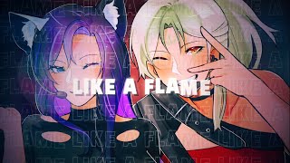 Download lagu NWH:I (뉴이)  - LIKE A FLAME 【Cover by ⁨@GentianaHelix⁩  & ⁨@BouyaKyuuroku⁩ 】[Male x Female Cover] mp3