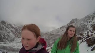 Jebel Toubkal Feb 2016 with 14 and 11 year old girls