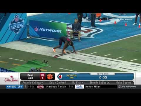 NFL Combine: WR Deon Cain 40 Yard Dash
