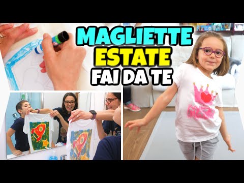 FACCIAMO LE MAGLIETTE DELL'ESTATE 🌞 Fai Da Te Super Colorate