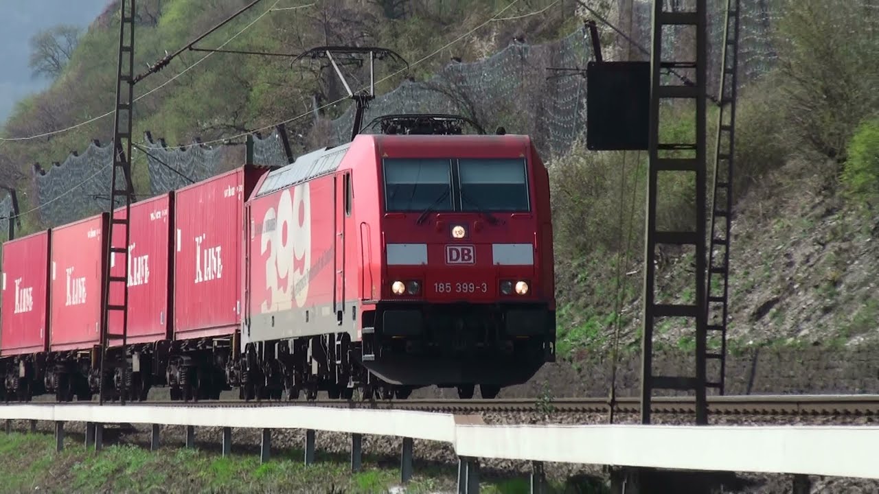 2012-03-27 [DB] 185 399 + Container cars, Freight