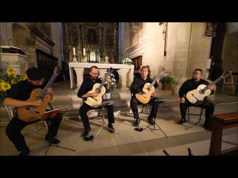(Vintage) Texas Guitar Quartet plays Beethoven, "Egmont" overture op. 84