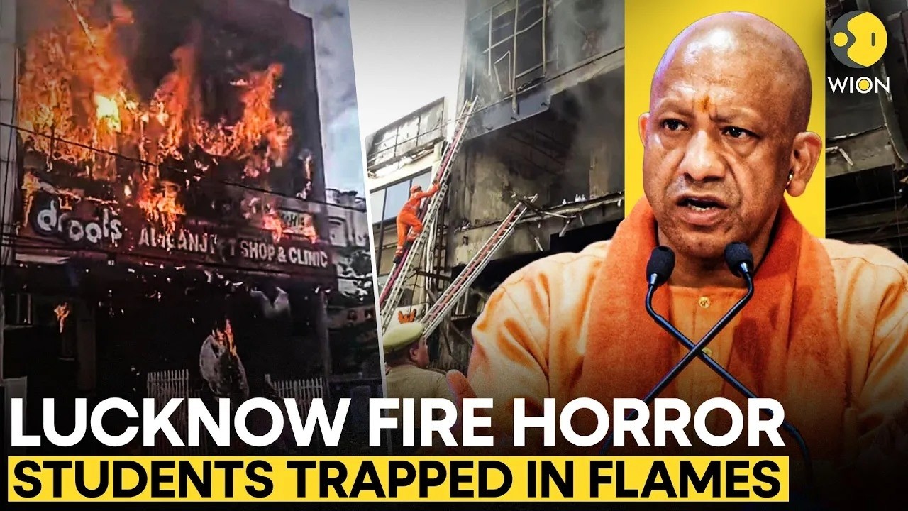 Lucknow Fire Tragedy LIVE: Students Jump From Burning Coaching Centre,  At Least 15 Dead | WION