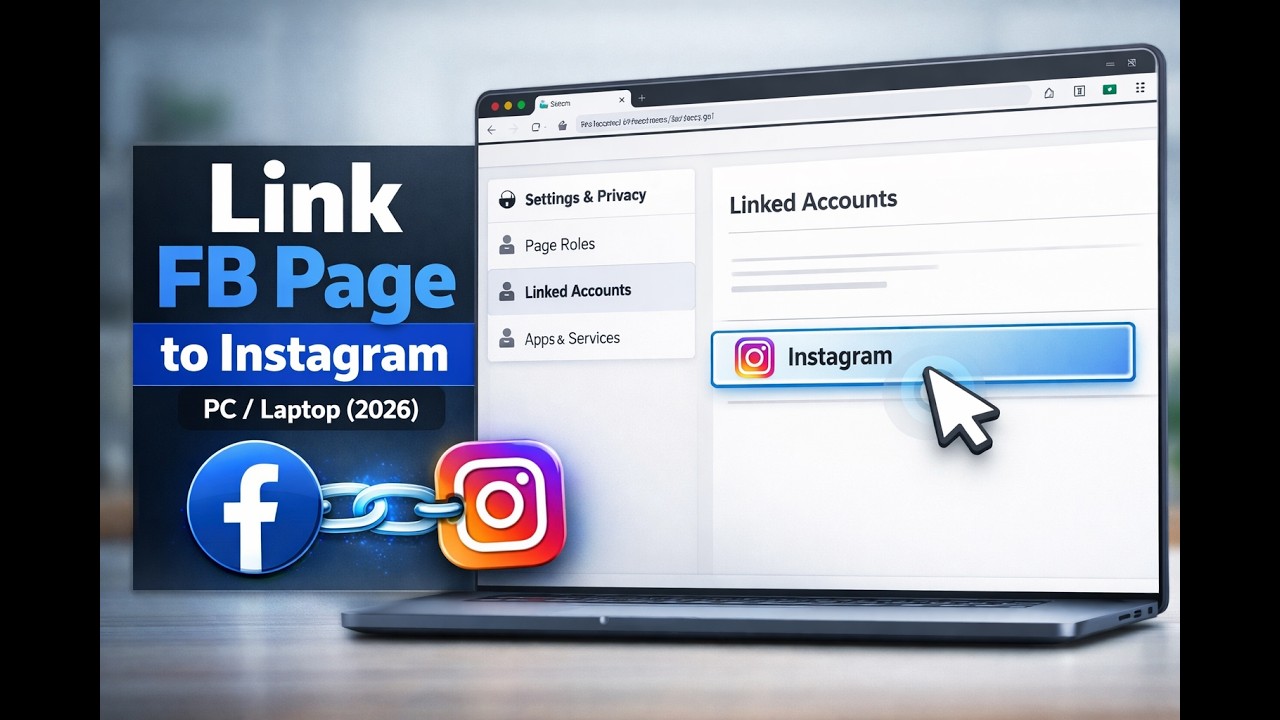 How to Link Facebook Page with Instagram on PC (2026) | Step-by-Step Guide
