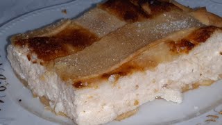 Dolce di ricotta con sfoglia/ ricotta cheese cake with pastry