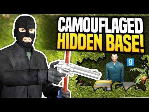 BUILDING A CAMOUFLAGED BASE - Gmod DarkRP | Hidden Base Money Printing!