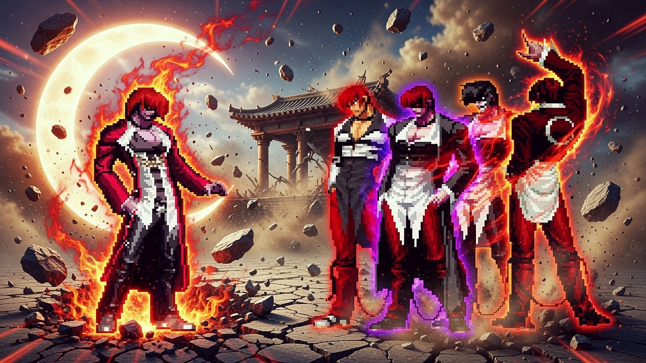 [KOF Mugen] Orochi Iori XIV LV 3 Vs Orochi Iori Yagami Team