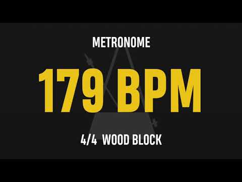 179 BPM 4/4 - Best Metronome (Sound : Wood block)
