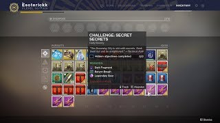 Bounty &quot;Challenge: Secret Secrets&quot; - How To Complete (Week 1) [Destiny 2 Forsaken]