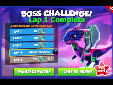 Neon Dragon Boss Challenge-Dragon Mania legends | Data Dragon Complete | DML