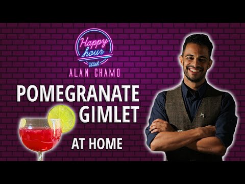 Learn how to prepare a Pomegranate Gimlet at home | Virtual Happy Hour - Episode #1