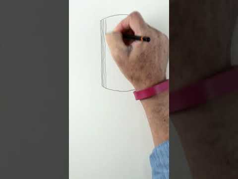 A simple Method to Draw something Curved with Straight Lines art drawing